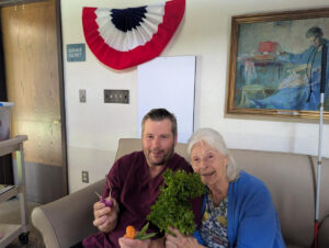 fruits, veggies, resident garden