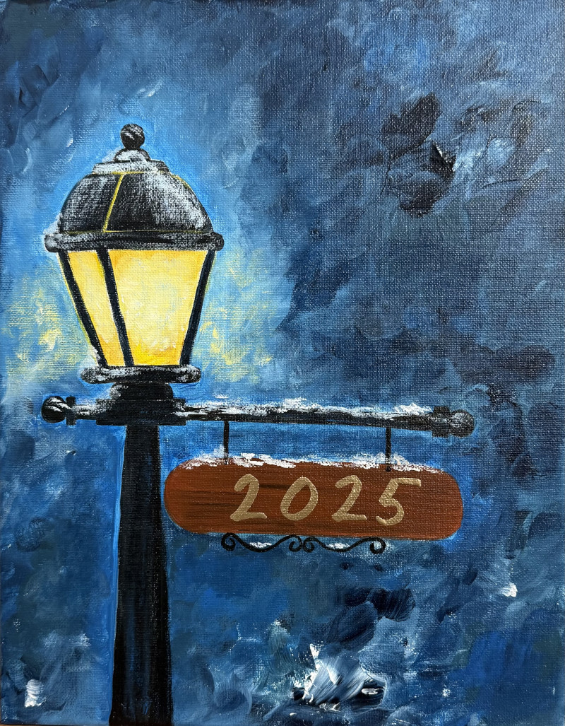 Paint A Winter Lamp Post <br>Jan 15th 2026